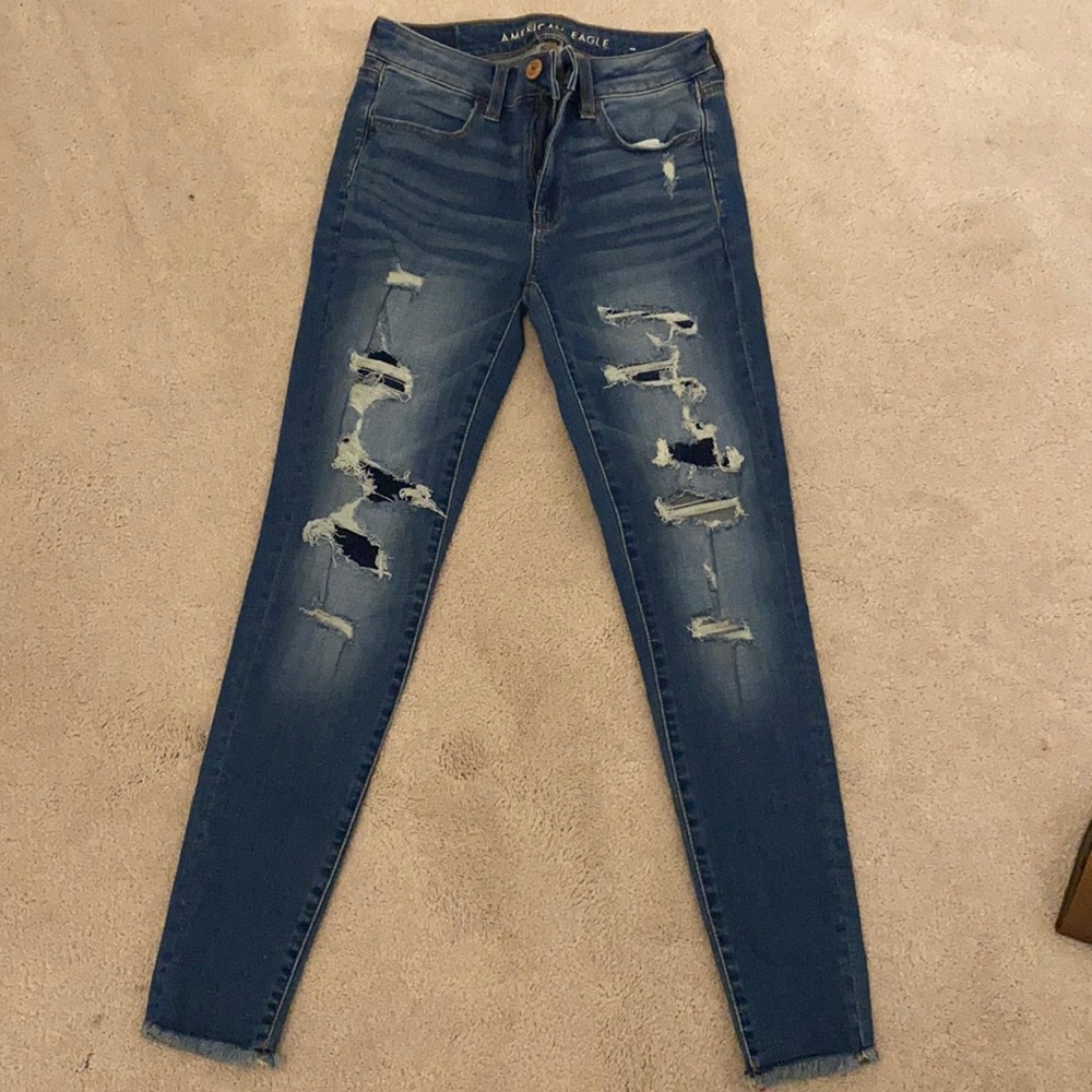 American eagle blue jeans